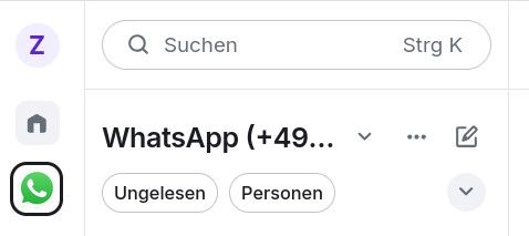 Screenshot Mautrix-WhatsApp Bridge